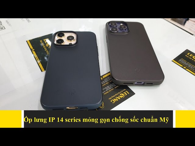 Ốp lưng iPhone 14 Pro Max/ 14 Pro/ 14/ 14 Plus Spigen Thin Fit: Mỏng gọn chống sốc tốt chuẩn hàng Mỹ