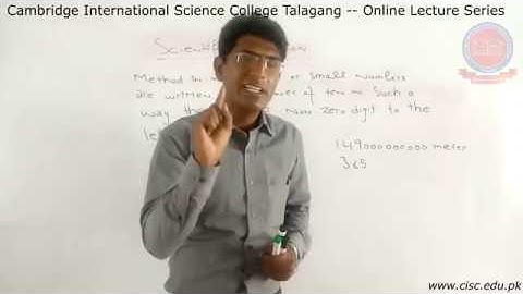 Pre-1st Year - [Physics] - Lecture#5 - Muhammad Iftikhar- CISC Online Lecture Series