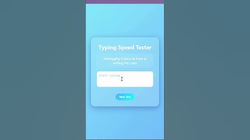 JavaScript Typing Speed Tester Project — Start Coding Now!