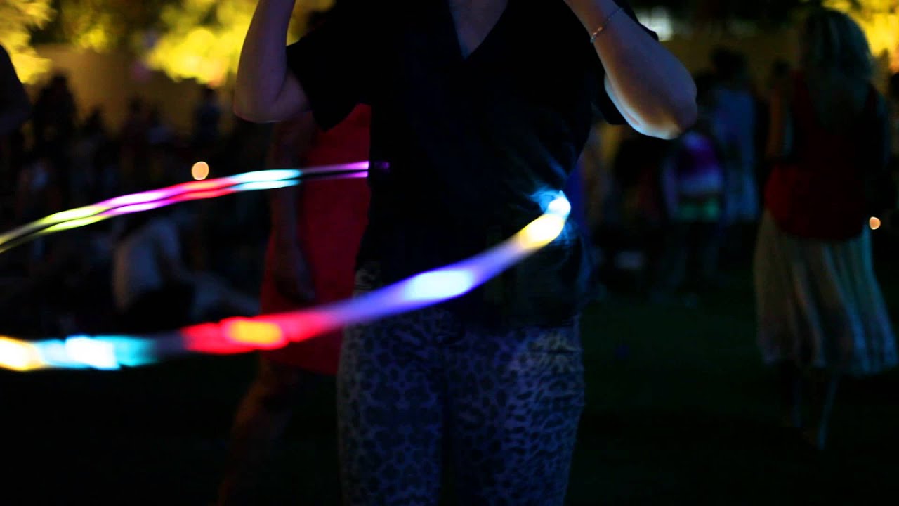 Decks In The Park Glow In The Dark Hula Hoops Youtube 