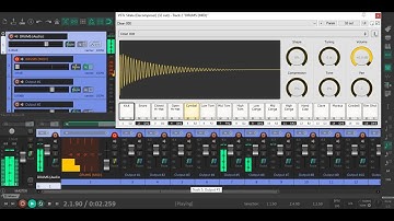 (OLD VIDEO) 1-click loading a complete 16-pad drum machine (Sitala) in REAPER with 16 stereo outputs