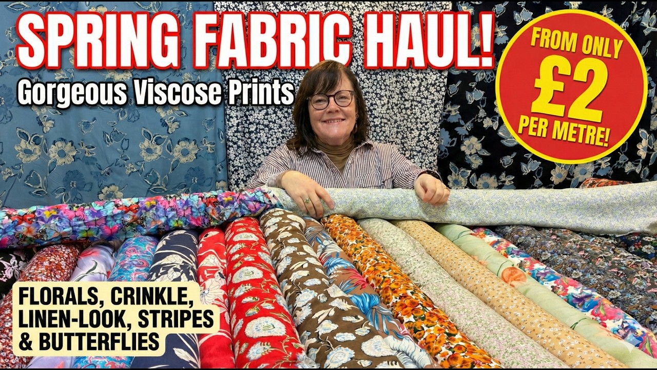 Вы не поверите, сколько стоят эти ткани — от 2 фунтов! 😍 Весенняя вискоза в Fabric Land