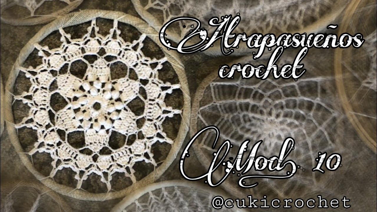 CÓMO TEJER MANDALA ATRAPASUEÑOS... MODELO 10. LECTURA DEL GRÁFICO PASO A PASO