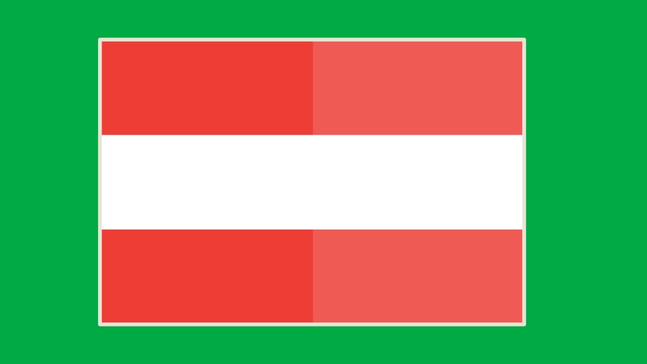 Austria Flag Animated Green Screen