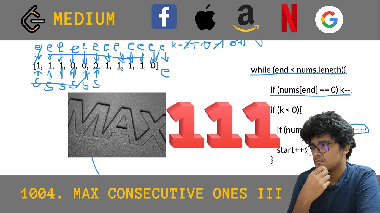 June - 29 2021 Leetcode Solution: Max Consecutive Ones III EASY ...