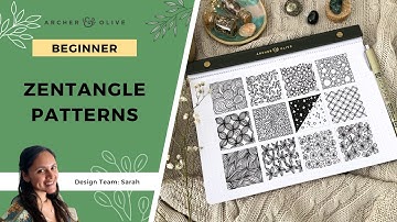 12 Zentangle Patterns Step By Step | Zentangle Doodling For Beginners
