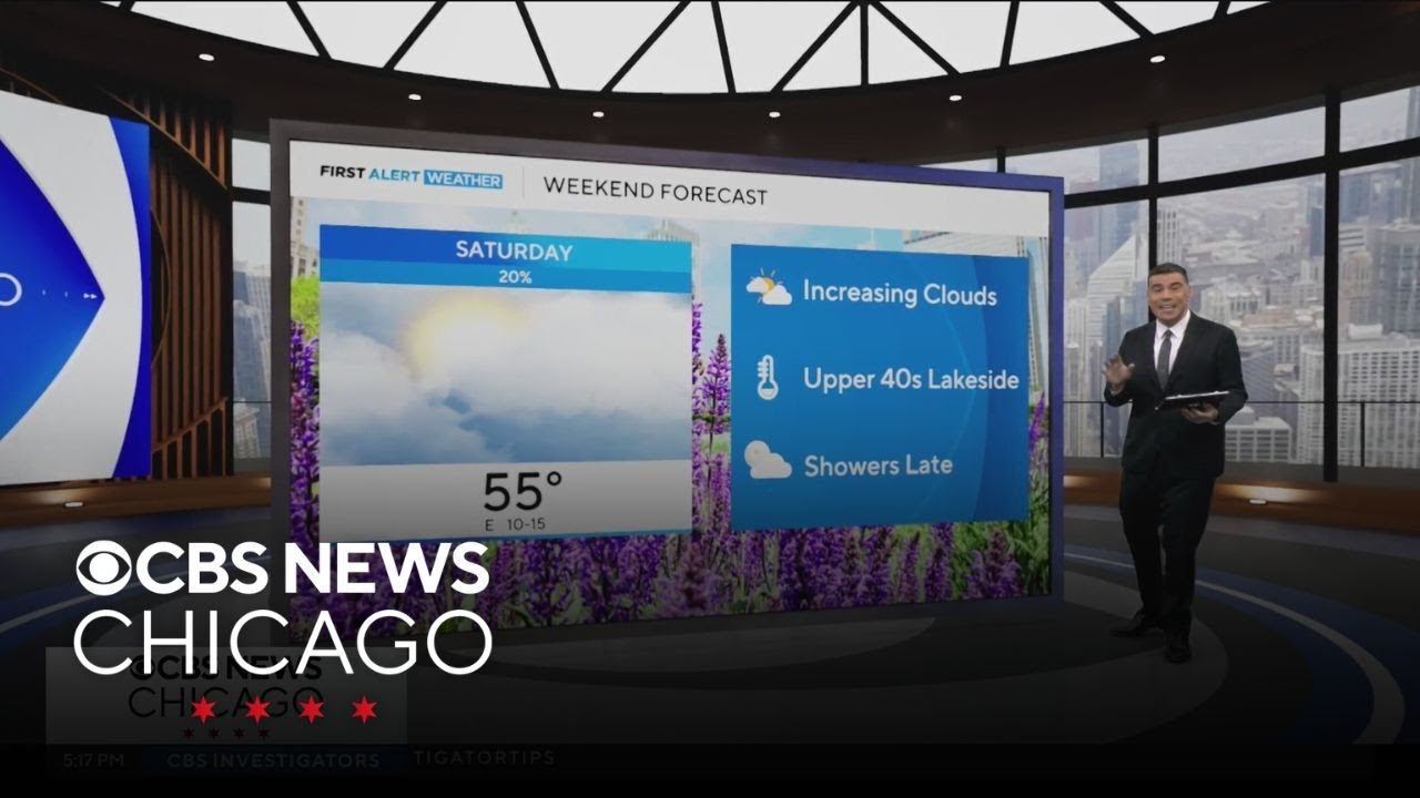 Chicago weather: Cool and cloudy Saturday, showers late - YouTube