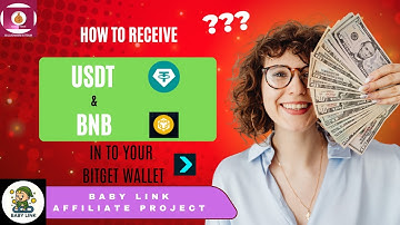 HOW TO RECEIVE USDT & BNB IN TO YOUR BITGET WALLET  ??? | BABY LINK  PROJECT | VIDEO - 10 #trending