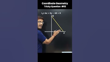 Straight Line Tricky Question 103 | IIT-JEE Advance Question | SMSIR SHORTS!