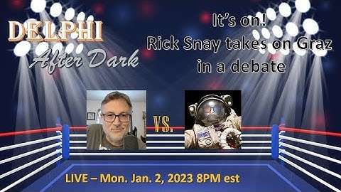 Rick takes on Graz in a live debate #Delphi #mononhighbridge