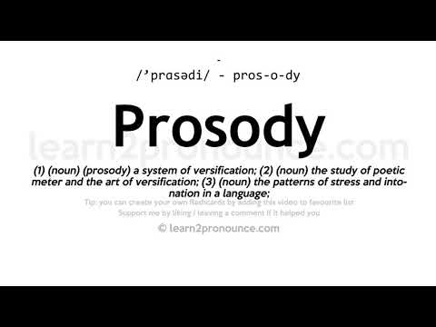 Tarimas prozodija | Apibrėžimas Prosody