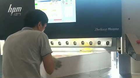 HPM Paper Cutting Machine - HPM137S22 with height 210mm