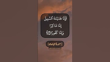 سورة الإنسان الآية ١ الى ٤ بصوت الشيخ محمد صديق المنشاوي
