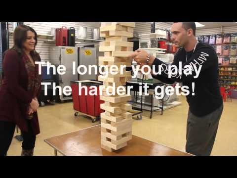 Giant Toppling Tower - Jenga Style Game