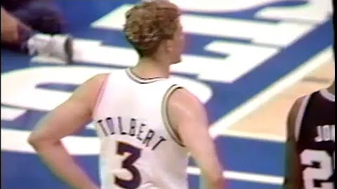 Tom Tolbert CAREER HIGH 27pts vs Spurs (1990)