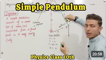 Lec 07: What is Simple Pendulum | Best ever explanation | Physics Class 10th by Mashal khan safi