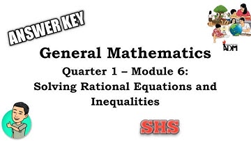 General Mathematics Module 6 - Quarter 1 ANSWER KEY Part3 of 3