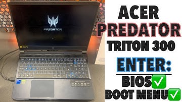 ACER PREDATOR TRITON 300 - How To Enter Bios Settings & Boot Menu Options