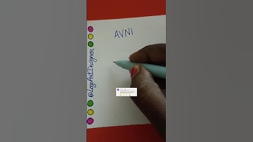 AVNi name logo design 10 #shorts #logo #nameart #logodesign #youtubeshorts #ytshorts @rubysingh