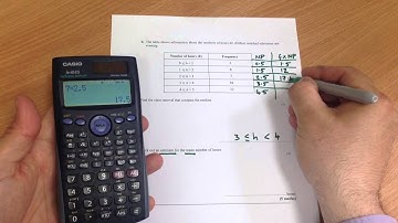 Estimating the mean from grouped data.