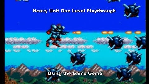 Heavy Unit One Level Playthrough using the Megadrive