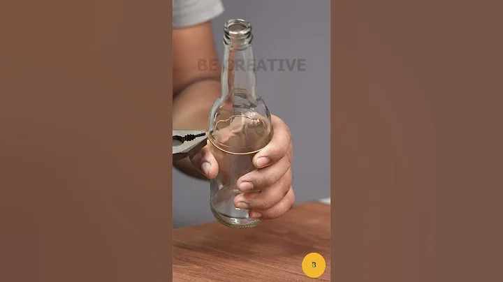 How to cut glass bottle perfectly into two parts