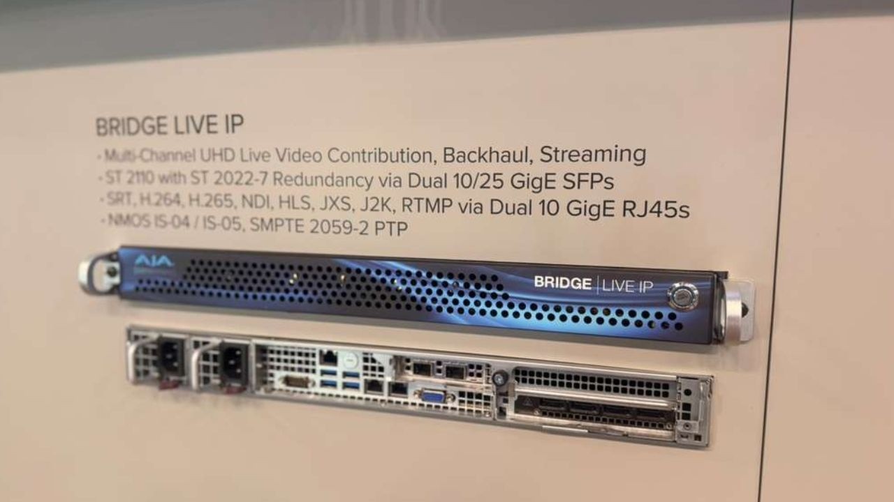 AJA’s BRIDGE LIVE IP ties ST 2110 to SRT, NDI, JPEG XS