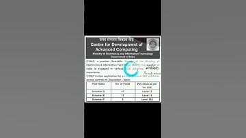 CENTRE FOR DEVELOPMENT OF ADVANCED COMPUTING CDAC RECRUITMENT