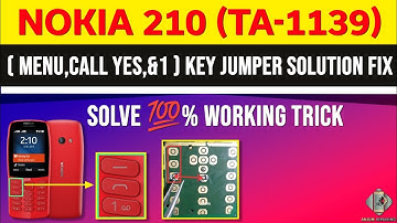 Nokia 210(TA-1139) Keypad Jumper solution (Call Yes,Manu,& 1 Key) Problem Fix/#ANJUMREPAIRING