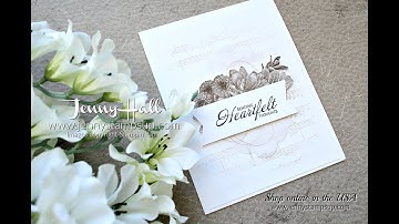 How to create mood on a handmade card using Stampin Up products with Jenny Hall