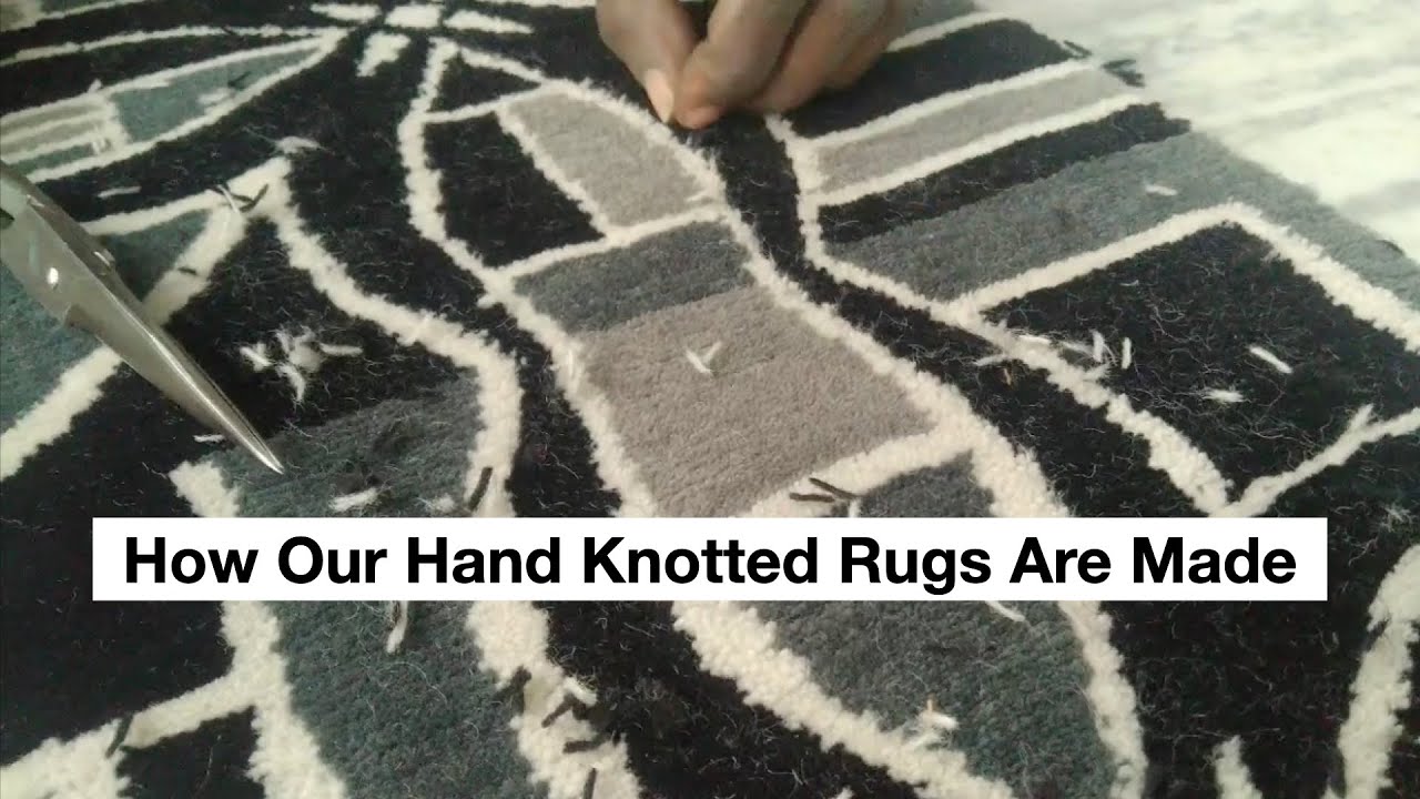 The Hand Knotted Rug Making Process Of Our Luxury Designer Rugs - YouTube