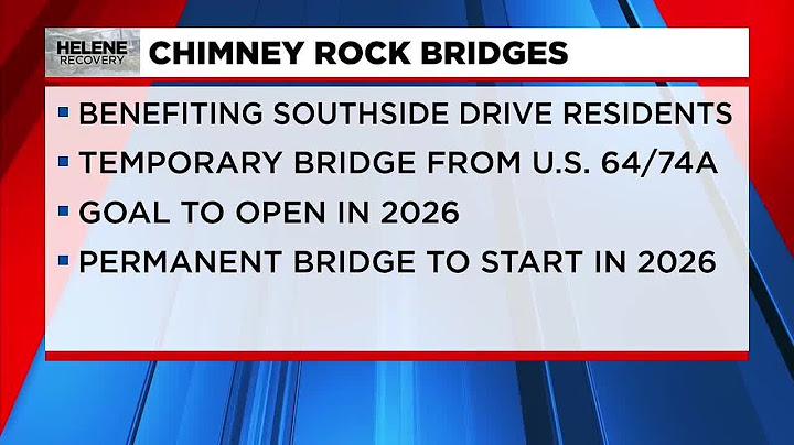 Chimney Rock Bridge Locations