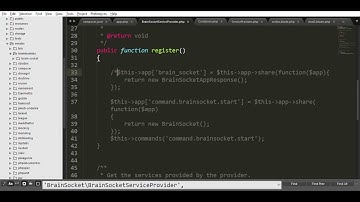 Error undefined method share() - Brain Socket - Laravel