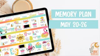 Digital Plan with Me | Memory Plan May 20-26 | CBK Design Co.