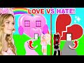 LOVE Vs HATE Build Challenge With Moody! (Roblox)