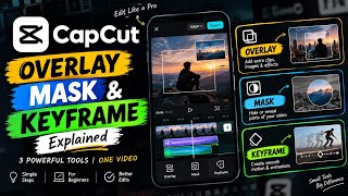 Learn mask, overlay and keyframe in Capcut How to use Capcut 