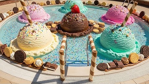 Which AI ASMR Pool Would You Choose?🤯 Relaxing & Satisfying#aiart