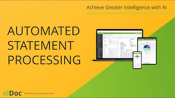 elDoc - Intelligent Document Processing | Data capture from Bank Statements | Use Case