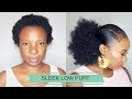 SLEEK LOW PUFF ON SHORT HAIR | South African Youtuber