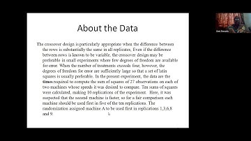 Crossover Designs and R