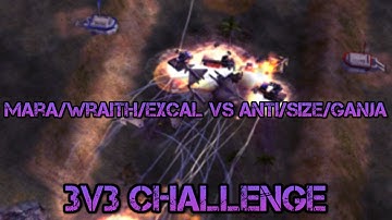 C&C Generals Zero Hour 80$ 3v3 Challenge - Marakar/Wraith/Excal vs Ant1_Pr0/SiZe/Ganja