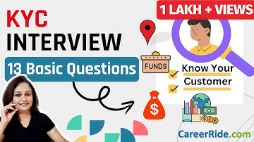 KYC Interview Questions and Answers - For Freshers & Experienced ✅ | KYC Analyst | KYC Officer