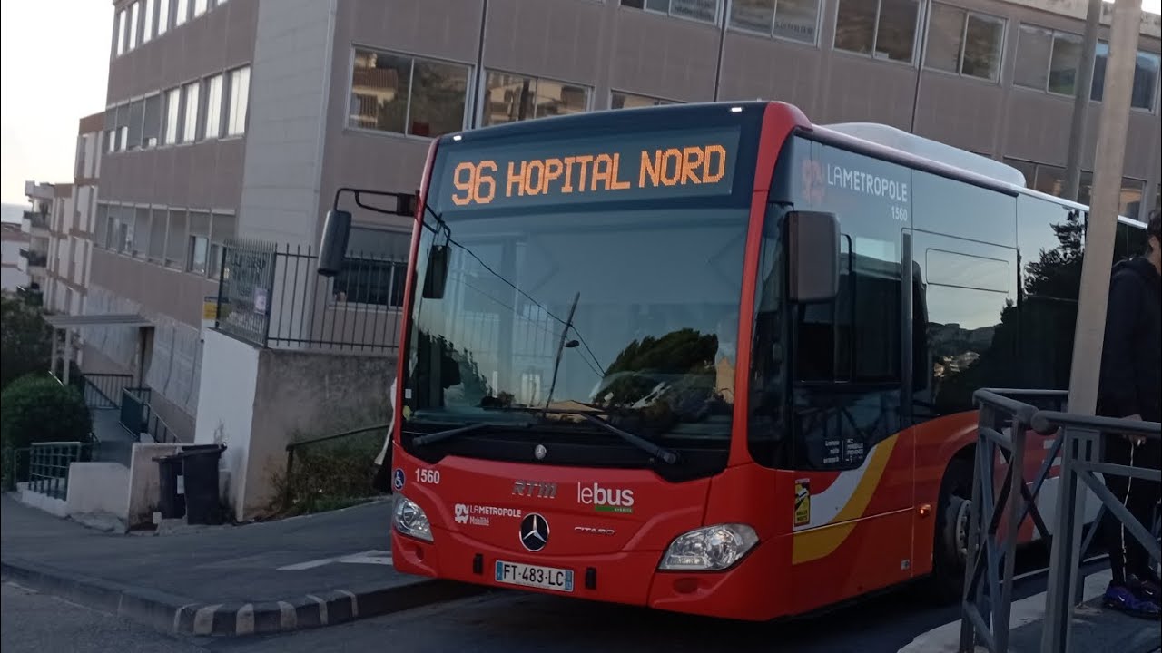 [RTM] Mercedes Citaro C2 Hybrid €6 - Ligne 96 destination Hôpital Nord