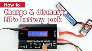 How to charge and discharge a LiPo battery pack with Tenergy's TB6B (with voiceover)