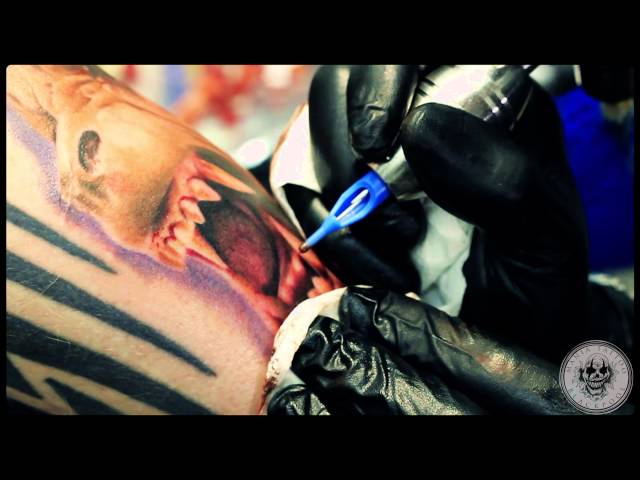 Tattoo Studio in Blackpool - Mania Tattoo - American Werewolf in London - Tattoo Timeplapse