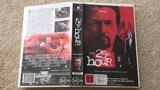 Opening and Closing To '25th Hour' (Touchstone Home Entertainment) VHS New Zealand (2003)