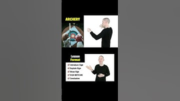 ❤️ How to sign ARCHERY in ASL