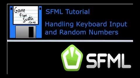 SFML Tutorial -- Handling Keyboard Input and Random Numbers