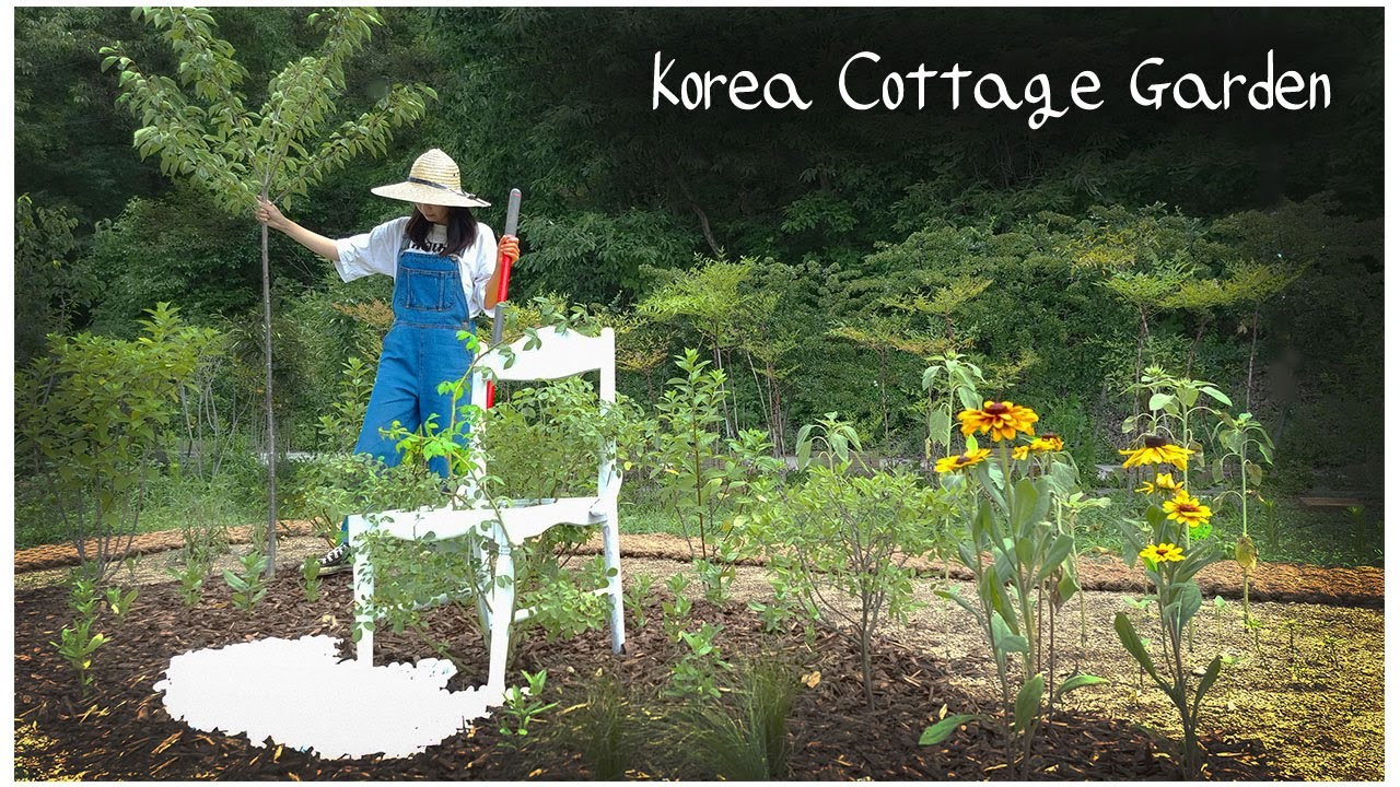 #47.Создание летней клумбы, полной эмоций🌼😍lКрасивый загородный сад в Корее