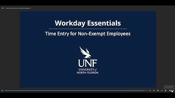 Time Entry for Non Exempt Employees